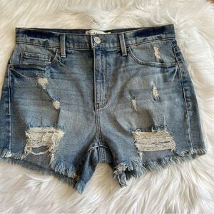 Juniors Mudd Distressed Jeans Shorts Size 11